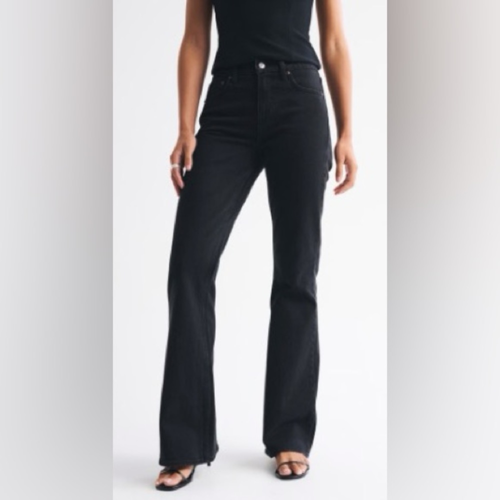 Abercrombie Black Flare Jeans